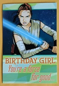 Birthday Girl Greeting Card (+ Envelope 5x7"). / Star Wars - Picture 1 of 4