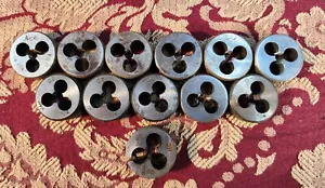 6 Vintage "Ace" Marke 1/4"-20 Gewinde Rund Matrizen Made in USA. plus 6 andere - Bild 1 von 21