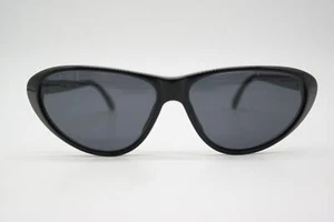 Vintage Sunglasses VALENTINO V 155 Black Gold Oval - Picture 1 of 6