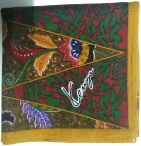 USED HANDKERCHIEF VINTAGE BANDANA PATTERN COTTON 20" POCKET SQUARE HANKY MEN - Picture 1 of 3