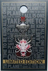 Hard Rock Cafe TOKYO Year 2025 3D Dragon Head Guitar Pin - Picture 1 of 1