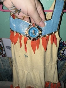 Disney Prinzessin Pocahontas Kostüm Größe 5 Mädchen Kinder - Bild 1 von 8