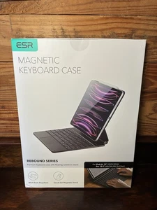 ESR Magnetic Keyboard Case Rebound Series For iPad Air 13 (25/24) Pro 12.9 Black - Picture 1 of 5