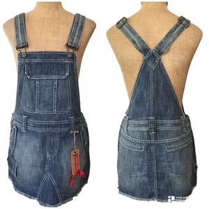 Tommy Hilfiger Jeans Rock Overall Damen Junior Größe 11 Skirtall Denim Neu mit Etikett NEU - Bild 1 von 9