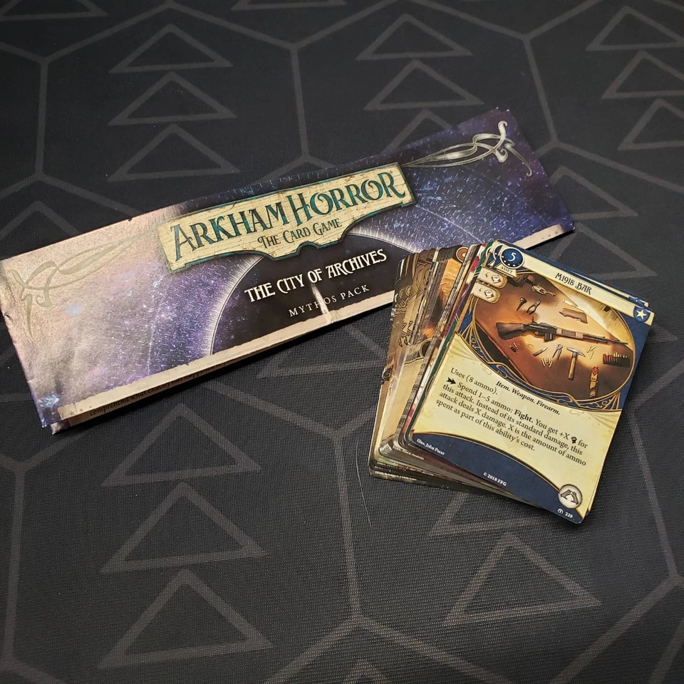 Arkham Horror LCG: The City of Archives Mythos Pack Juego de Cartas Expansión COMPLETO Foto 1 de 1