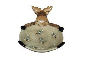 Sonoma Lodge Moose Catch All Trinket Dish Holiday Seasonal Decor - Picture 1 of 4