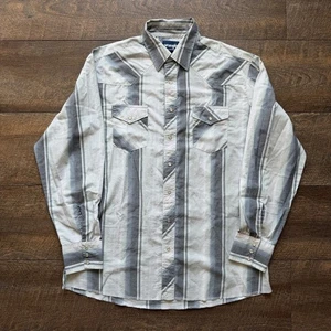Herren XLT Wrangler Western Cowboy Rodeo kariert Perlen Druckknopf Langarm Hemd - Bild 1 von 7