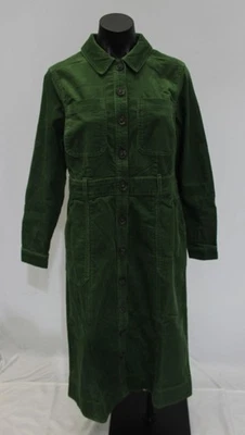 Boden Women's Petite Amanda Cord Long Sleeve Midi Dress LB3 Fern US:8 UK:12P - Image 1 of 4