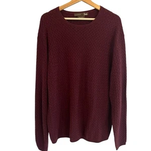 Forte Mens Cable Knit Cashmere Sweater Size L Quiet Luxury Preppy Academia - Picture 1 of 7