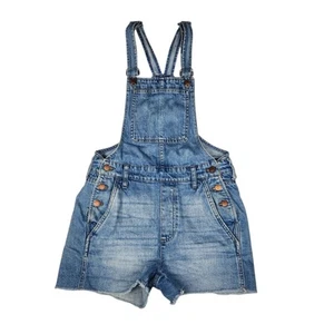 Madewell Adirondack Short Overalls Womens Size XS Dawkins Wash Blue Denim - Picture 1 of 11