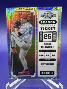 BUBBA CHANDLER 2023 Chronicles Contenders Optic Season Ticket HYPER PRIZM #/75 - Picture 1 of 2