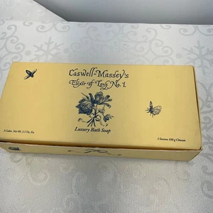 Caswell-Masseys Elisir d'amore n. 1 Sapone da Bagno Lusso Set di 3 Confezioni - Foto 1 di 6