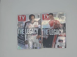 Dale Earnhardt Sr & Dale Earnhardt Jr. -Legacy- NASCAR TV Guide Magazine 2002 - Picture 1 of 7