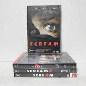 Scream: 1-4 Movie Collection DVD R4 - Neve Campbell, Wes Craven VGC Free Post - Picture 1 of 2