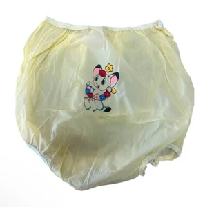 Nikky Vintage Baby Pilchers Plastic Pants Sz 28-34lb Yellow One Pair New Unused - Bild 1 von 6