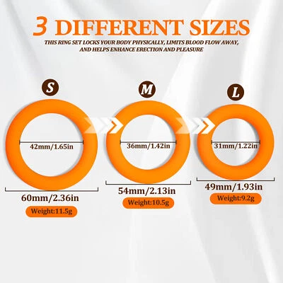 Anillo de pene duro para mantener el pene bola anillo potenciador mejora juguete sexual hombres hombres Foto 1 de 4