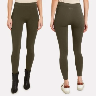 Leggings Helmut Lang M/L verde militar sin costuras tiro alto longitud completa Foto 1 de 4
