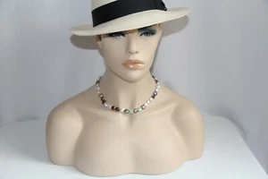 Multi-Colored FreshWater Coin Cultured Pearl and Sterling Silver Necklace - Picture 1 of 11