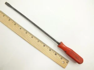 MAC TOOLS 5/16" FLAT TIP SCREWDRIVER RED HARD HANDLE - USA - PN10A SLOT SLOTTED - Picture 1 of 6