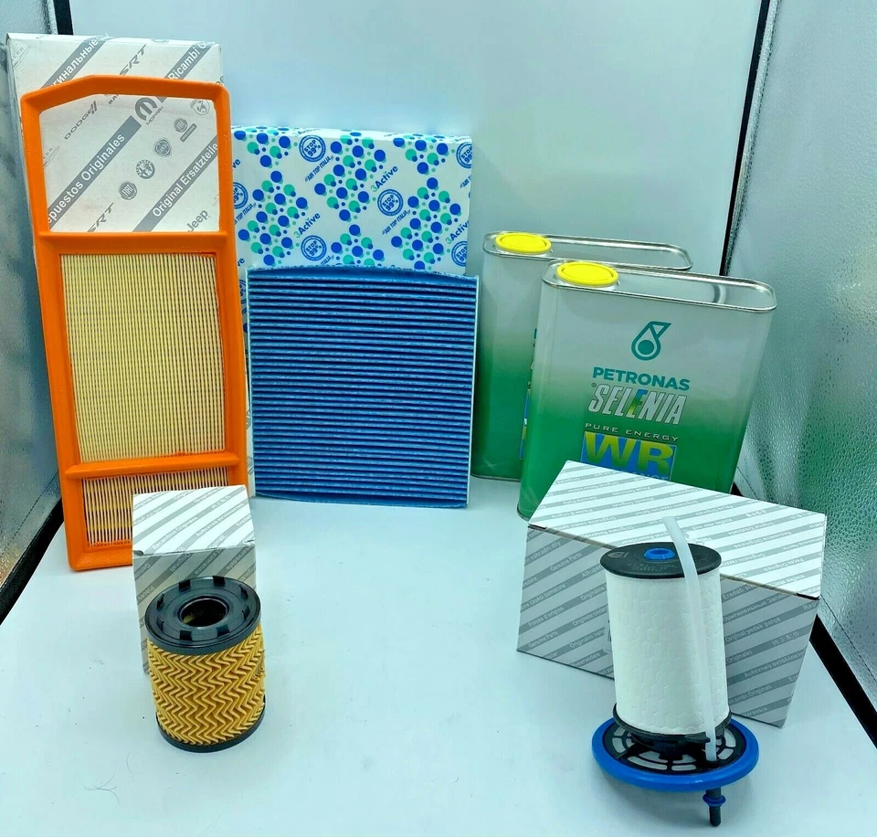 KIT TAGLIANDO FIAT PANDA 500 Y EURO 6 1.3 MJT 4 FILTRI ORIG 4 LT SELENIA 5W30