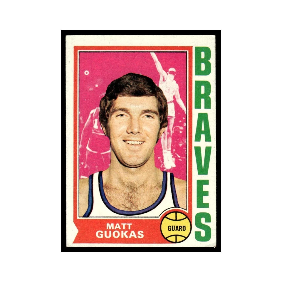 Matt Guokas 1974 Topps #117 Buffalo Braves Basketball Card EX - Image 1 of 3