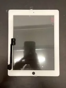 Genuine Original iPad 3rd 4th Gen Digitizer Touch Screen White With Adhesives - Picture 1 of 3