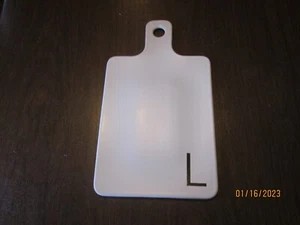 Tablero de queso de cerámica Pottery Barn Mason alfabeto mono L - Imagen 1 de 5