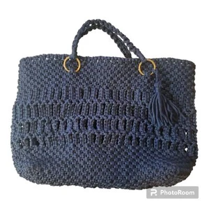 Large Boho Handmade Bag Macrame Chrochet Tote Bag 19''X13'' - Picture 1 of 9