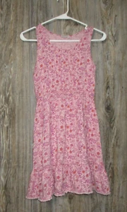 Mudd Floral Tank Dress Girls Size 12 Pink Purple Orange Sleeveless Woven Spring - Picture 1 of 8