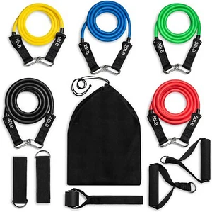 11 PCS Resistance Band Loop Set Exercise Workout Crossfit Fitness Yoga Pilates - Picture 1 of 6
