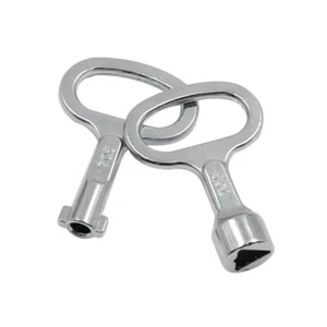 Utility Key Panel Lock Key Multi Functional Key Water Meter Valves Silver Key - Picture 1 of 11
