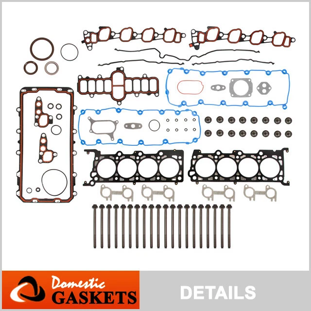 Juego de pernos de junta completa de 5,4 L para Ford F150 F250 Expedition Excursion E150 00-04 Foto 1 de 4