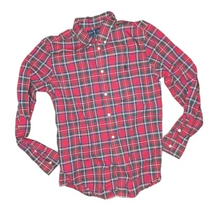 Ralph Lauren Plaid Button Down Shirt Long Sleeve Classic Red Green XL - Picture 1 of 6