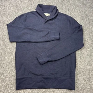 J Crew Sweater Mens Extra Small Blue Shawl Collar Cotton Blend Flex Knit Goods - Picture 1 of 20
