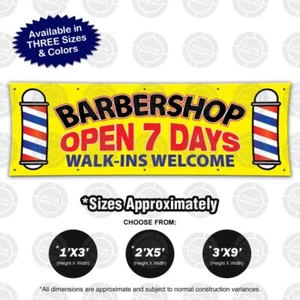 Póster de servicio de corte de pelo boutique salón de bienvenida boutique de peluquería abierta 7 días - Imagen 1 de 10