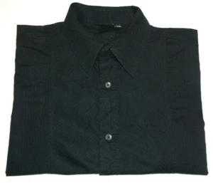 Rusty Mens Size Large Black Button Up Short Sleeve Shirt - Picture 1 of 7