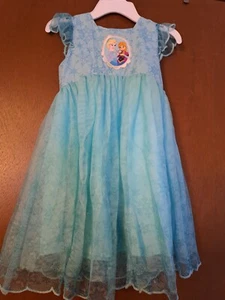 Lot of 3 Disney Frozen Elsa girls dresses size 5T and 5/6 - Picture 1 of 9