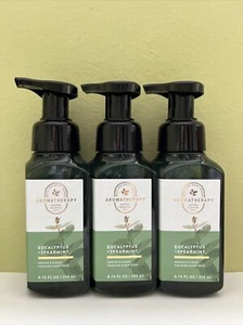 (3) Bath & Body Works Aromatherapy EUCALYPTUS SPEARMINT Foaming Hand Soap NEW - Picture 1 of 2