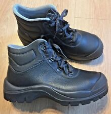 E-Top Black Leather Magma Safety Boots UK Size 7 EU 41 S3 Protection