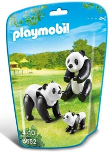PLAYMOBIL City Life Zoo Animales Panda Familia Pack 2 Adultos 1 Cachorro # 6652 NUEVO - Imagen 1 de 3