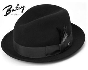 FAMOUS BAILEY'S TINO CLASSIC  DRESS FEDORA GANGSTER GODFATHER HAT