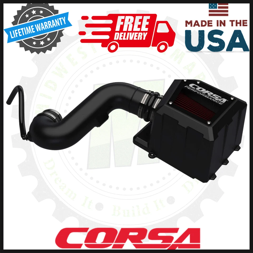 Entrada de aire de caja cerrada CORSA | Se adapta a Chevrolet Silverado, Sierra 2019-2025 5,3 L Foto 1 de 4