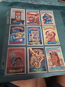NINE RARE GARBAGE PAIL KIDS CARDS: Ben Bolt, Menanced Dennis, And Others - Picture 1 of 19