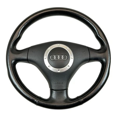 Lenkrad Lederlenkrad Airbaglenkrad Sportlenkrad Audi TT 8N schwarz 8N0419091B - Bild 1 von 4