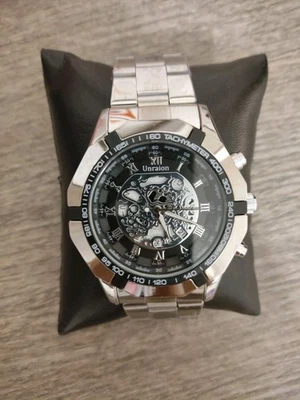 Orologio Uomo. Cassa Argento in Acciaio, Cinturino Argento in... - Immagine 1 di 4