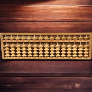 Vintage Japanese Wooden Abacus Japanese Markings - Picture 1 of 8