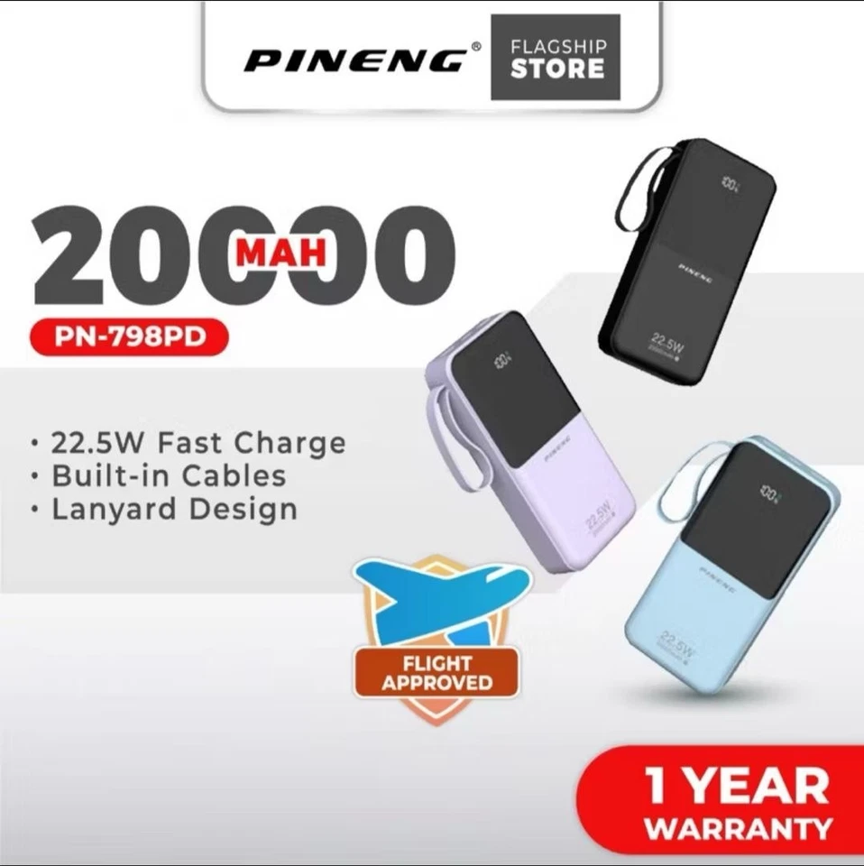 Pineng 20,000mah Power Bank - Image 1 of 4