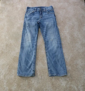 Silver Jeans Zac Straight Leg Jeans Men's 28x30 Blue Denim Stretch Distressed - Picture 1 of 14