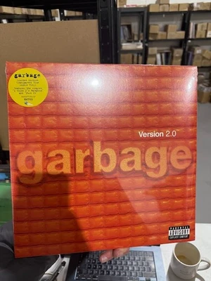 Garbage Version 2.0 - 12" Album (Blue Vinyl) 2LPs - New & Sealed Imperfect Cover - Image 1 of 4