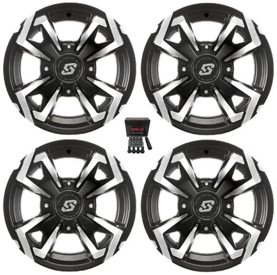 Sedona Riot ATV Wheels/Rims Machined 14" Polaris Sportsman / RZR / Ranger Foto 1 de 3